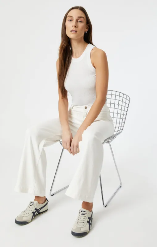 PALOMA MARINE WIDE LEG IN WHITE LA BLUE sold by Mavi