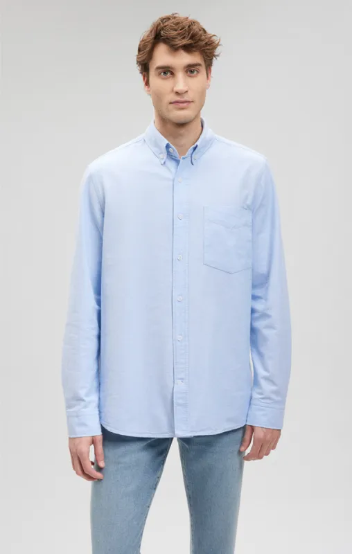BUTTON-DOWN LONG SLEEVE SHIRT IN POWDER BLUE sold by Mavi
