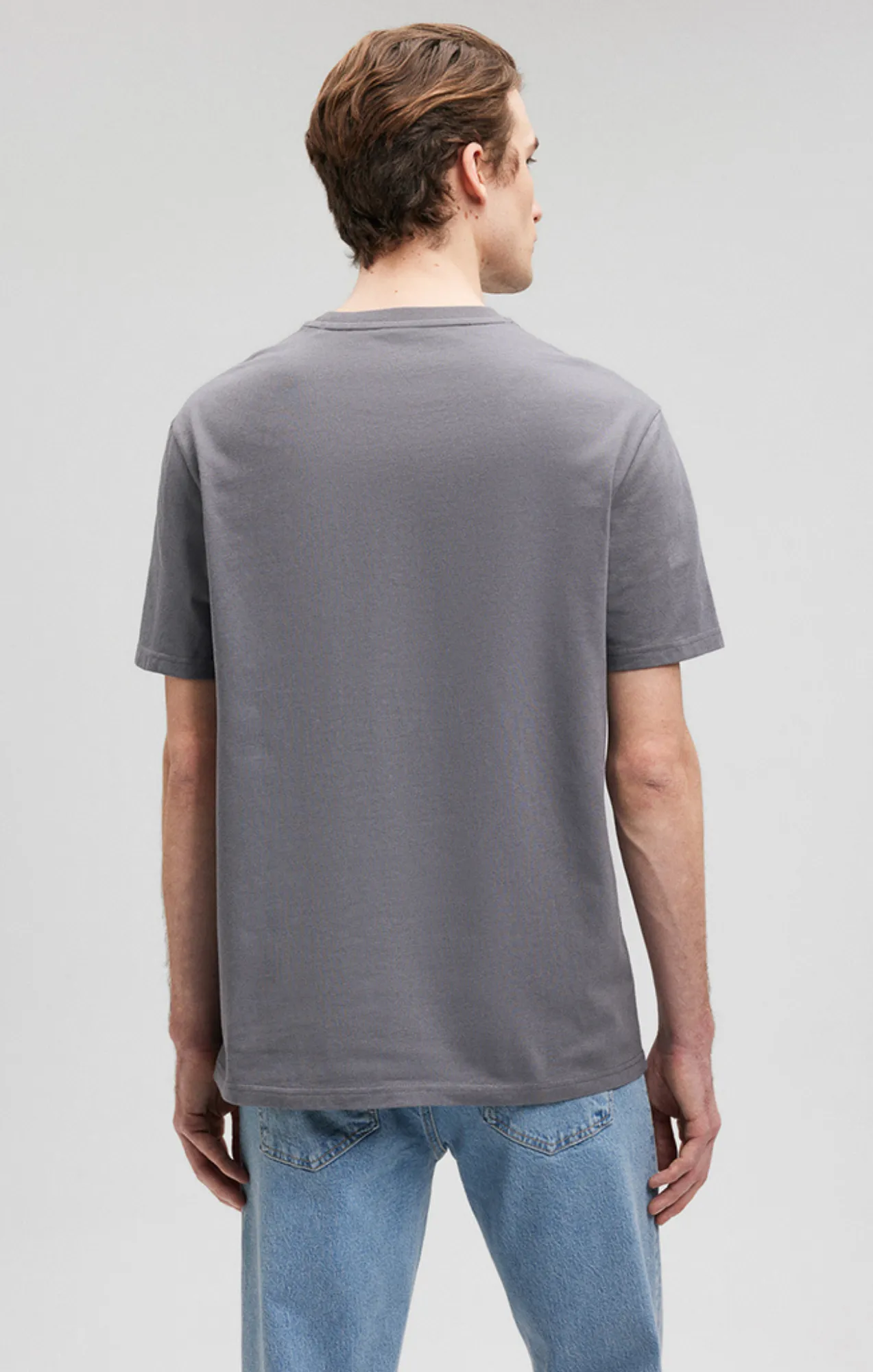 CLASSIC CREW NECK T-SHIRT IN LAVE SMOKE COMFORT sold by Mavi product image thumbnail 4