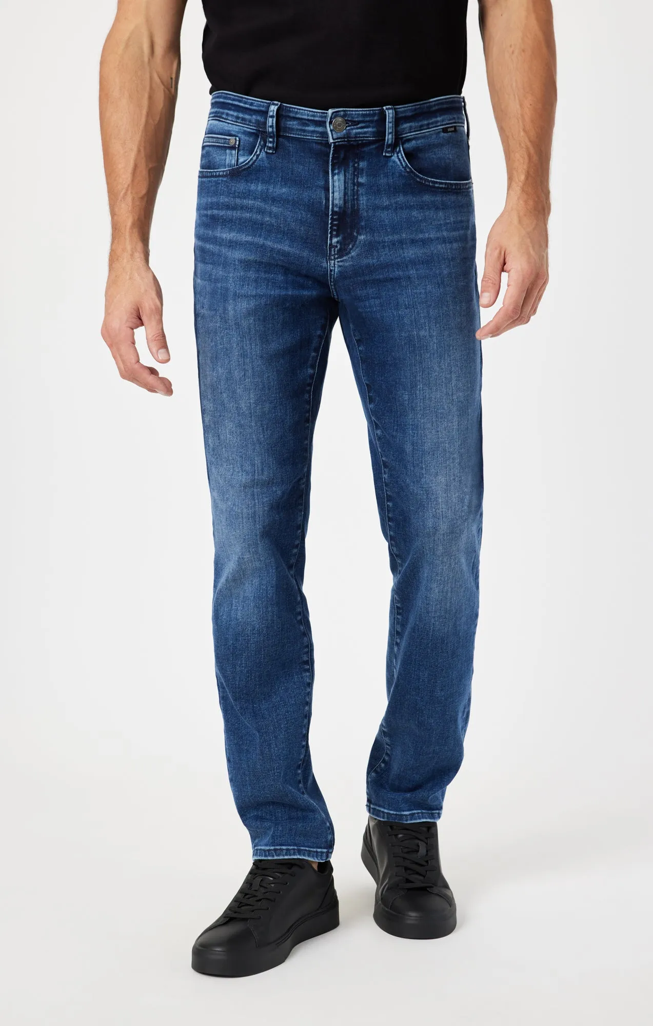 STEVE ATHLETIC FIT JEANS IN MID BLUE SUPERMOVE sold by Mavi product image thumbnail 3