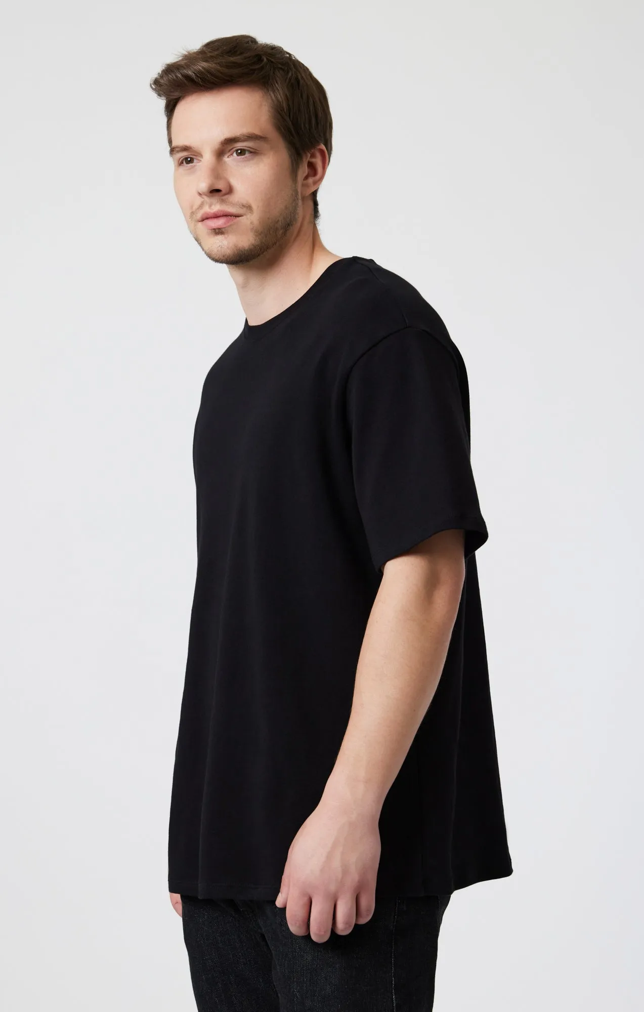 DROP SHOULDER T-SHIRT IN BLACK sold by Mavi product image thumbnail 3