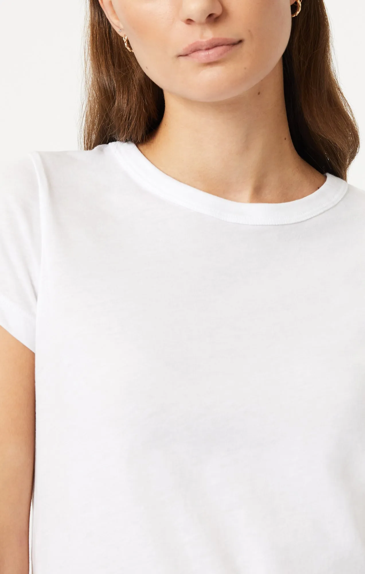 SLIM CREW NECK T-SHIRT IN WHITE sold by Mavi product image thumbnail 5
