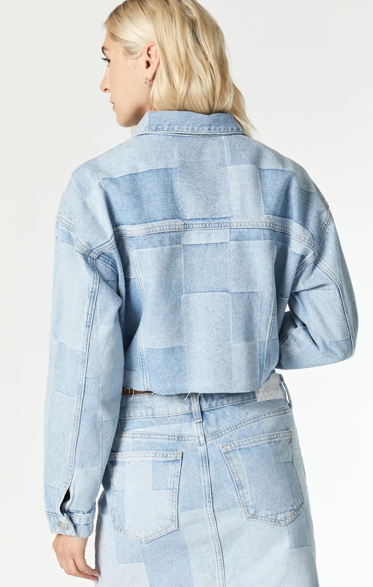 BRENDA JACKET IN JACQUARD DENIM sold by Mavi product image thumbnail 5