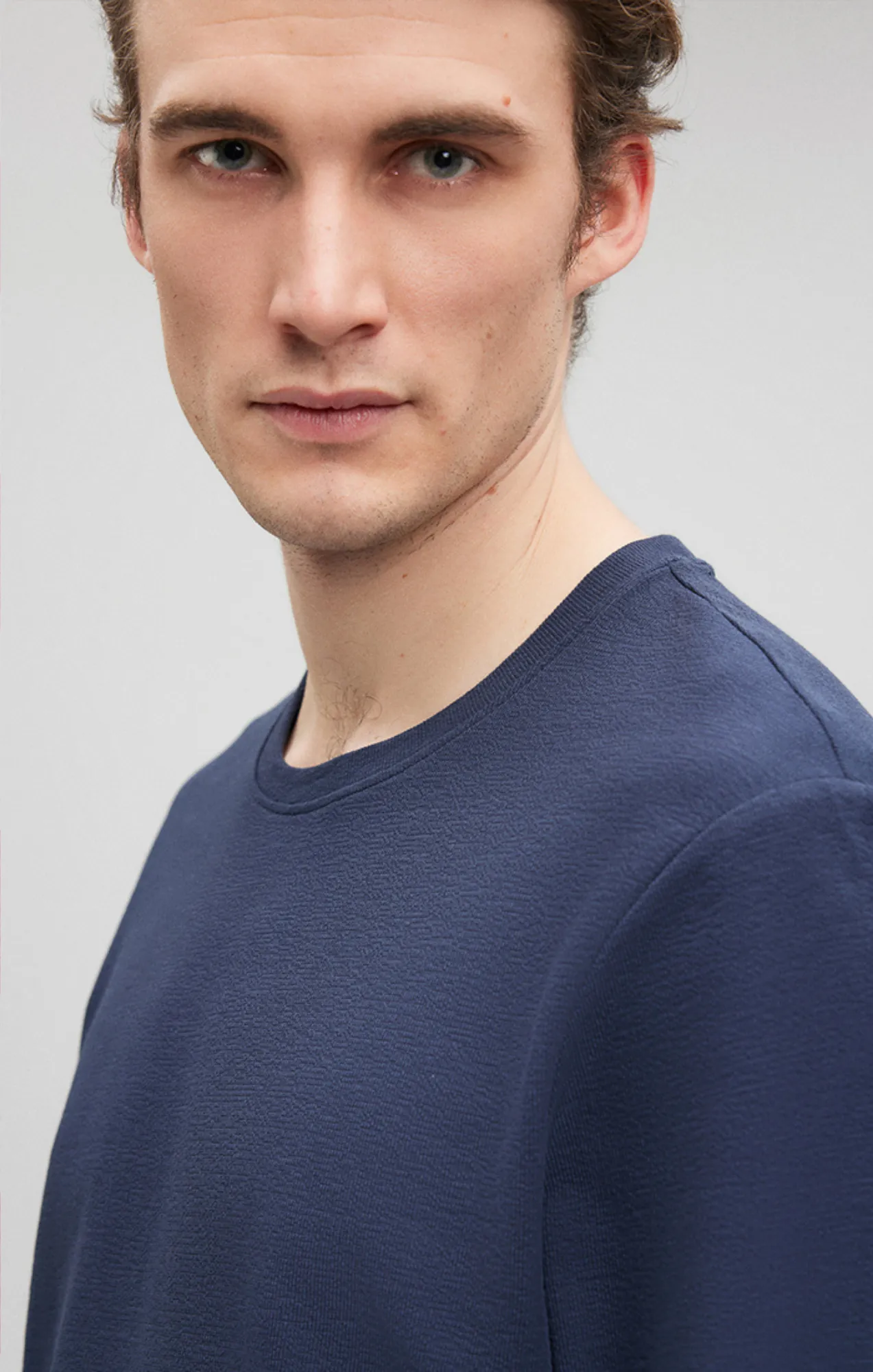 LONG SLEEVE CREW NECK T-SHIRT IN NAVY BLAZER sold by Mavi product image thumbnail 5