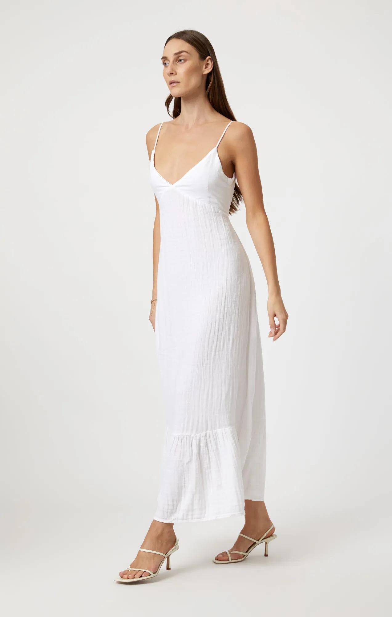 WOVEN MAXI DRESS IN WHITE sold by Mavi product image thumbnail 3