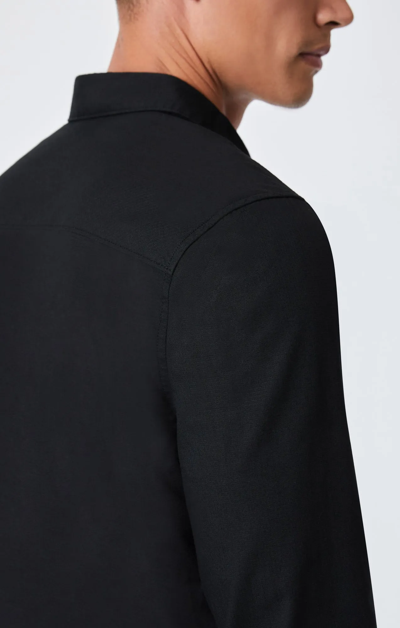BUTTON-UP LONG SLEEVE SHIRT IN BLACK sold by Mavi product image thumbnail 5