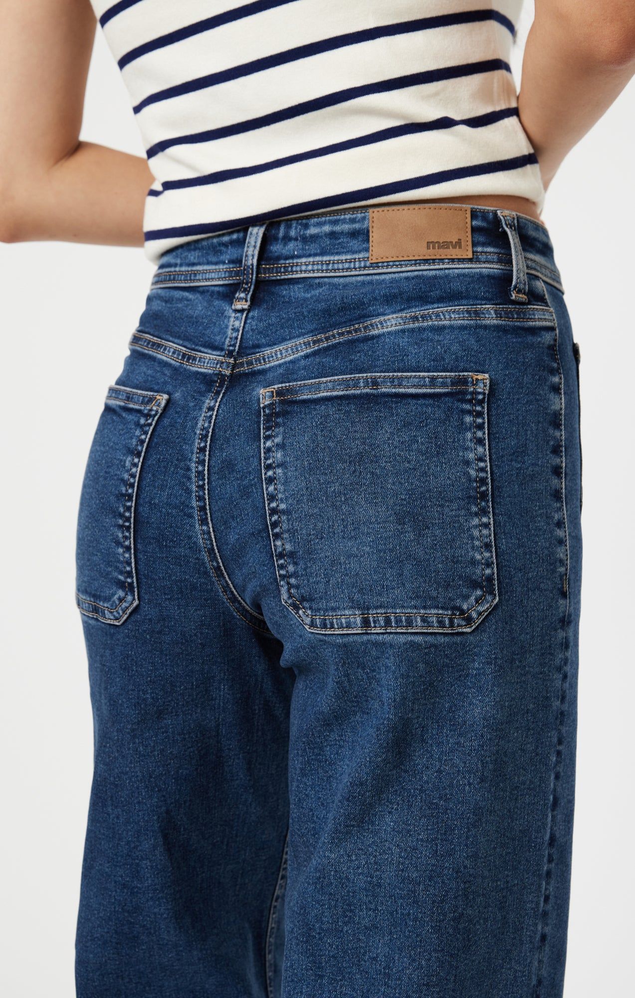 PALOMA MARINE WIDE LEG IN DARK FLEX BLUE sold by Mavi product image thumbnail 5