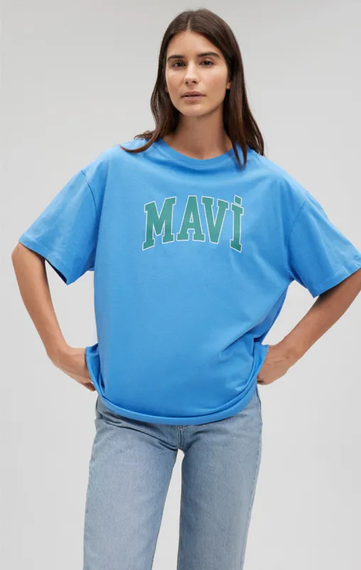 MAVI LOGO T-SHIRT IN MARINA sold by Mavi