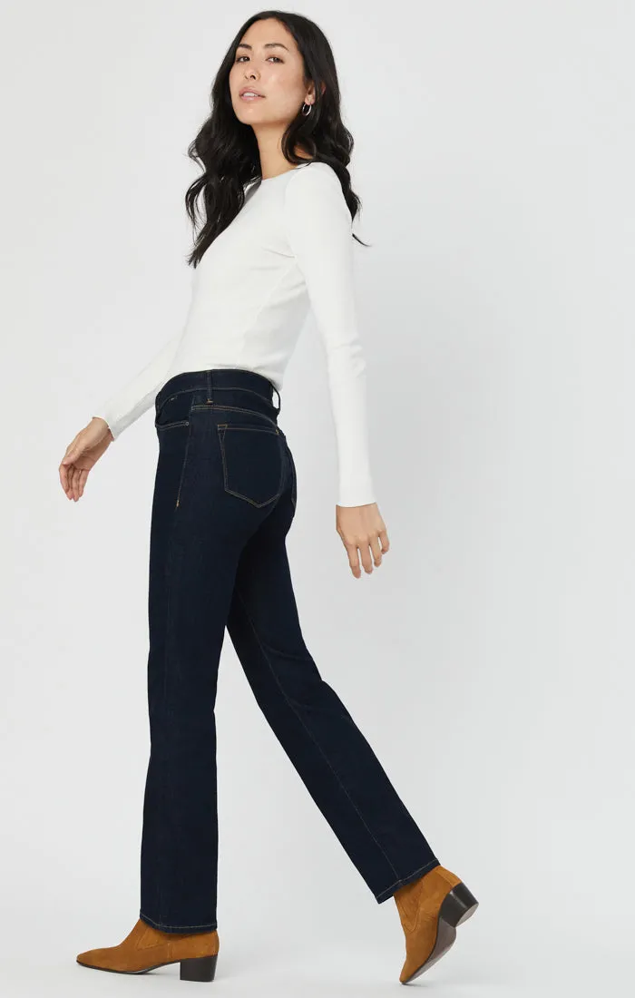 KENDRA STRAIGHT LEG JEANS IN RINSE SUPERSOFT sold by Mavi