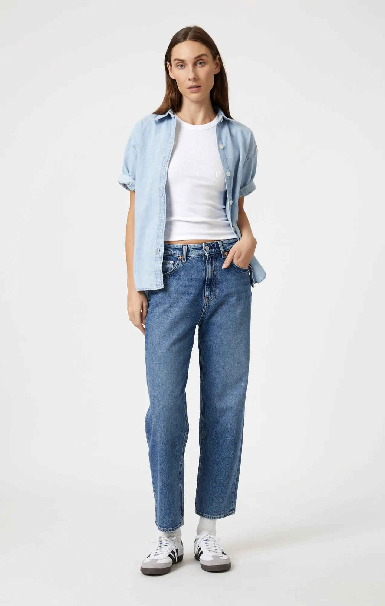 DEVA SHIRT IN BLEACH DENIM sold by Mavi product image thumbnail 4