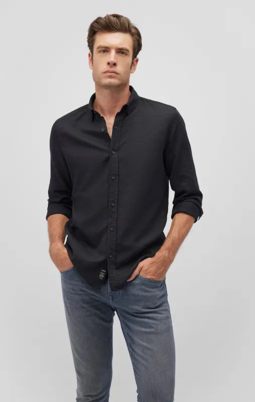 KEN BUTTON-UP SHIRT IN BLACK sold by Mavi