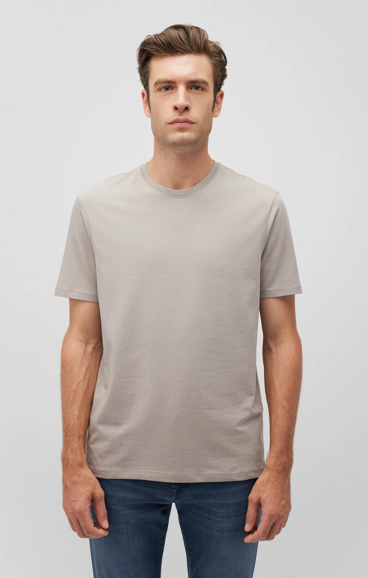 BASIC CREW NECK T-SHIRT IN PALOMA sold by Mavi product image thumbnail 2