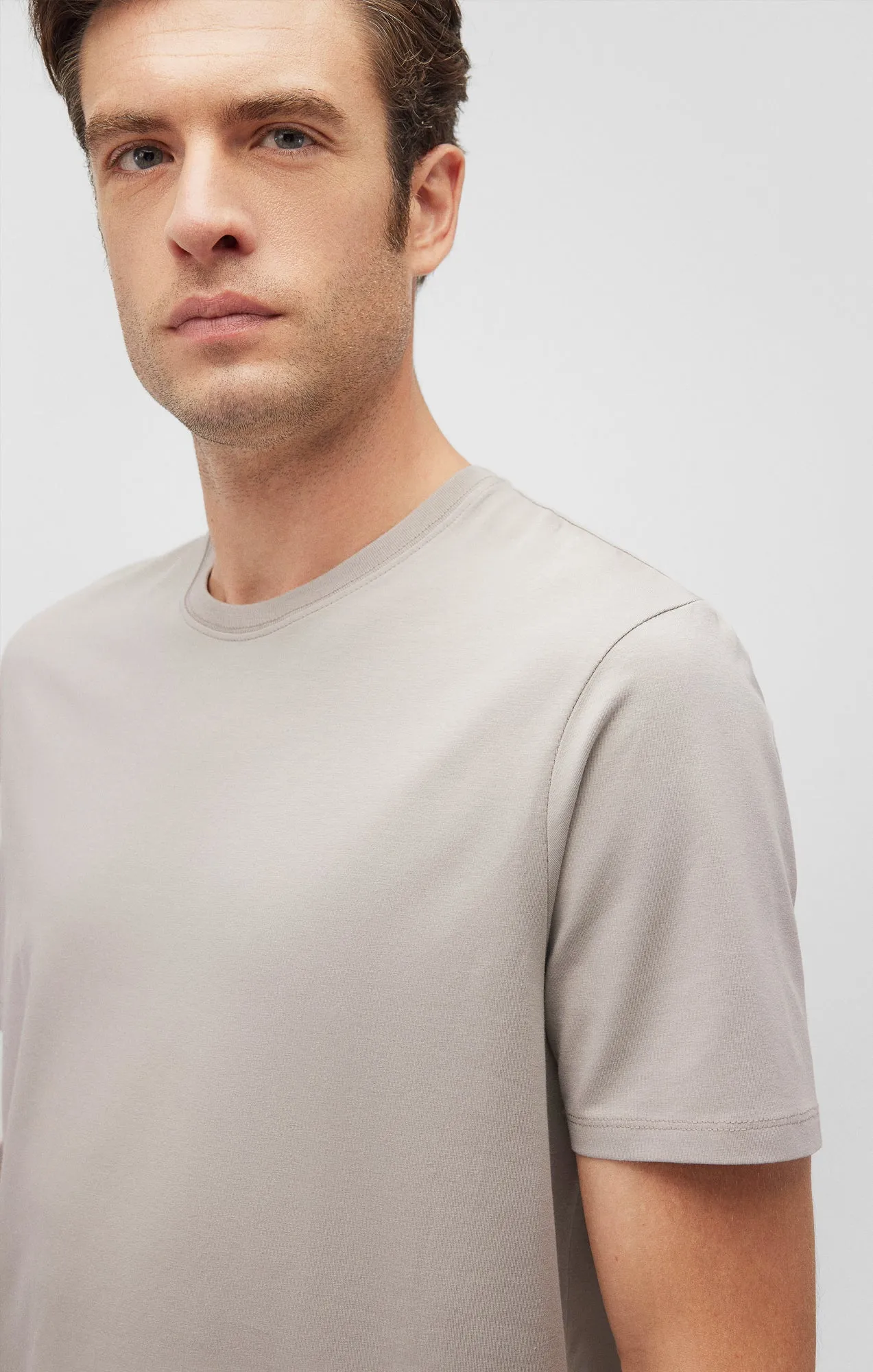 BASIC CREW NECK T-SHIRT IN PALOMA sold by Mavi product image thumbnail 3