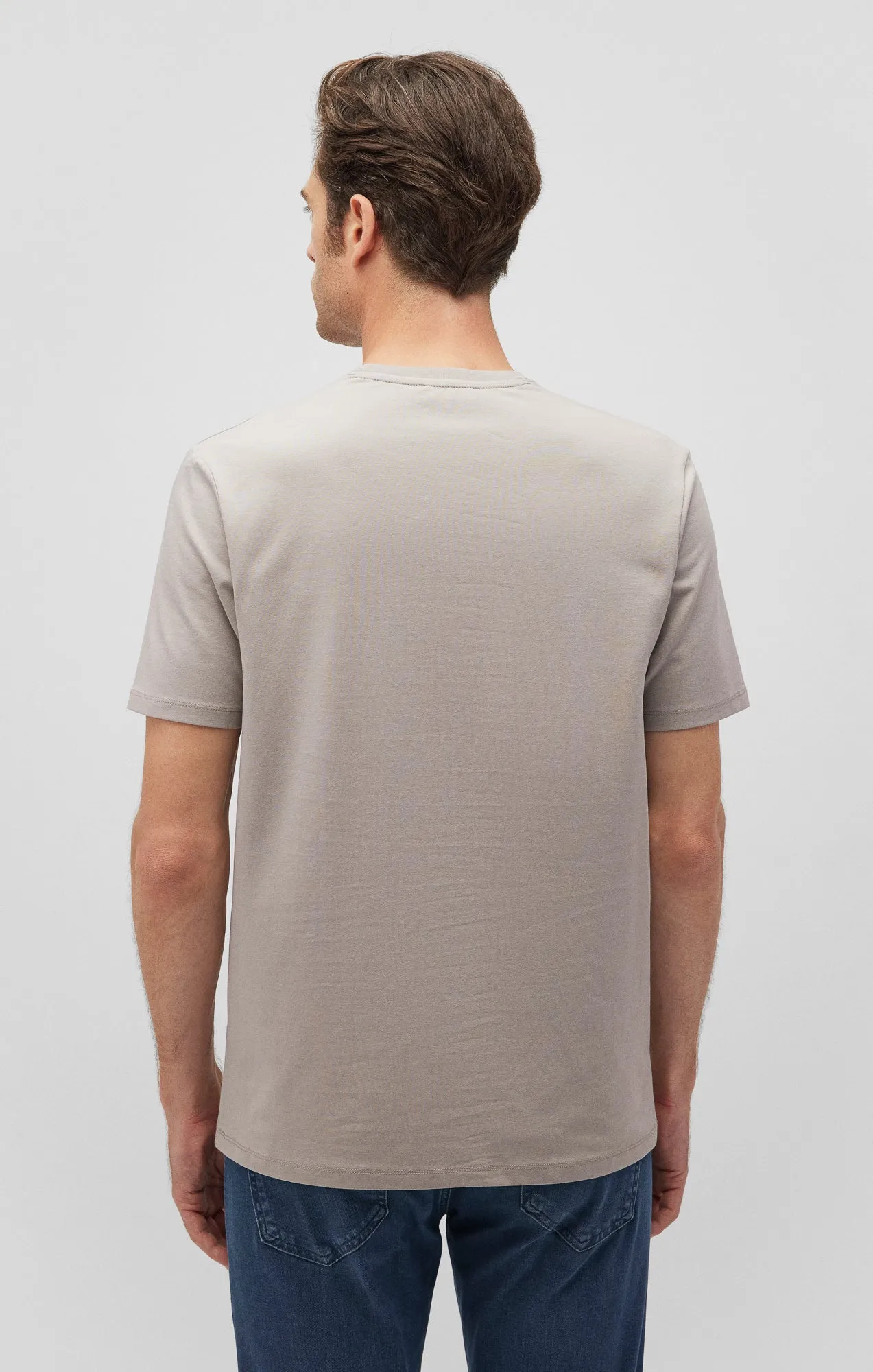 BASIC CREW NECK T-SHIRT IN PALOMA sold by Mavi product image thumbnail 4