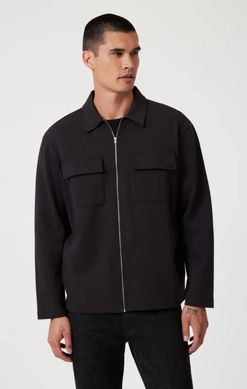 DOUBLE POCKET ZIP-UP JACKET IN BLACK sold by Mavi