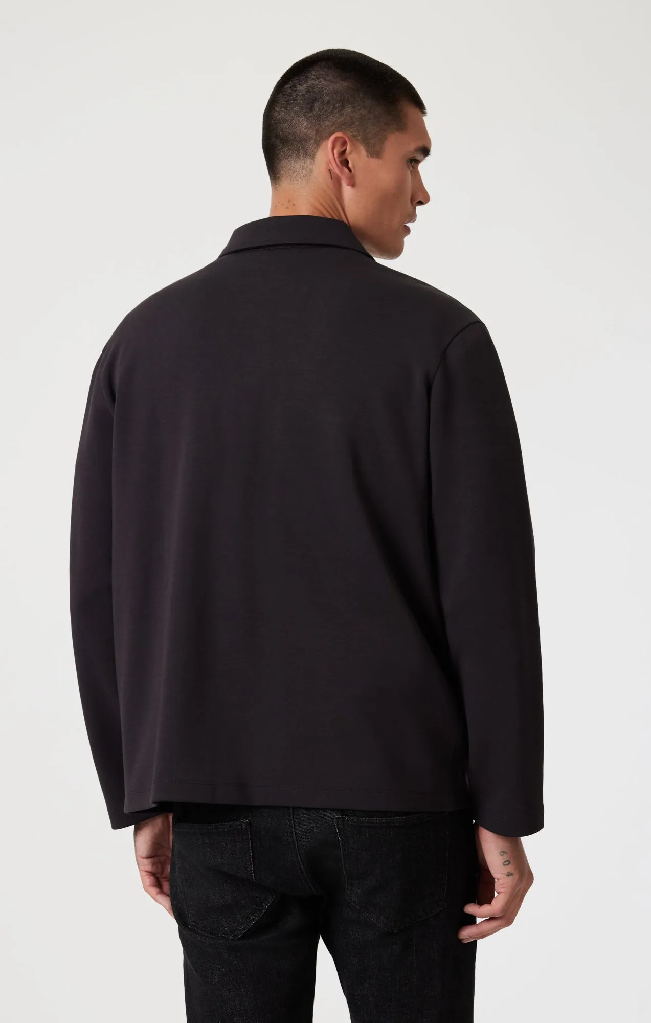 DOUBLE POCKET ZIP-UP JACKET IN BLACK sold by Mavi product image thumbnail 3