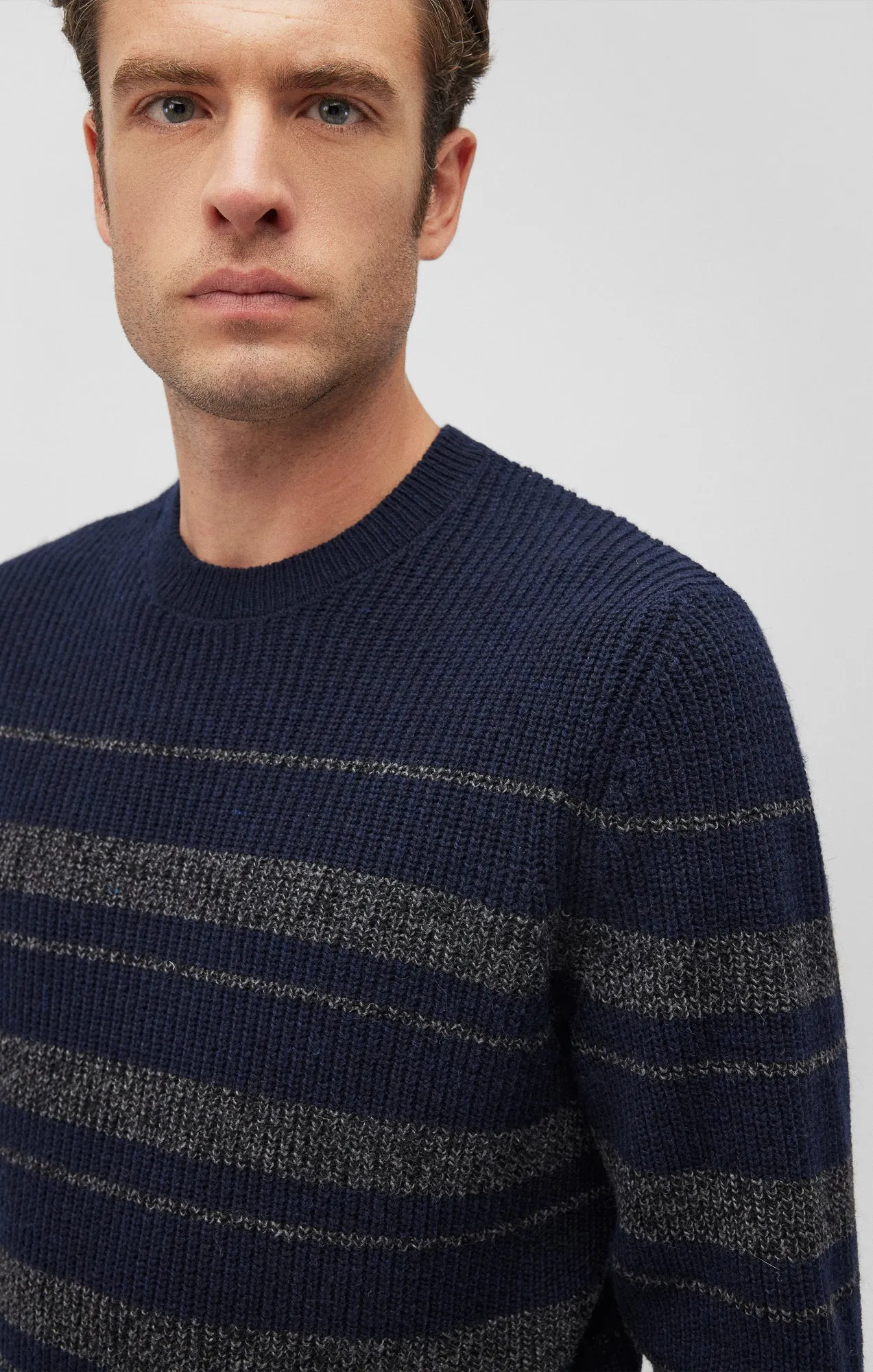 CREW NECK SWEATER IN TOTAL ECLIPSE sold by Mavi product image thumbnail 4
