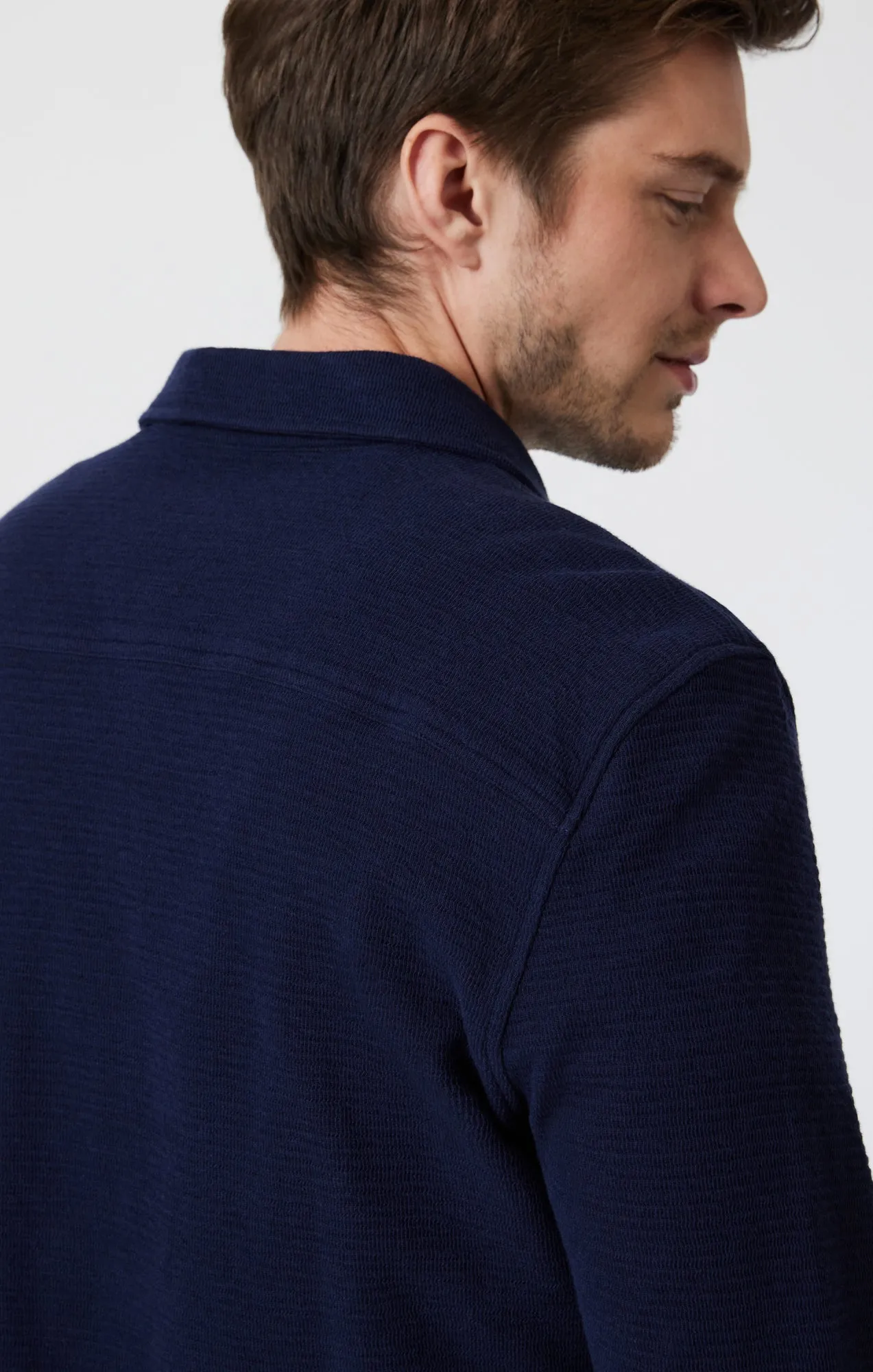BUTTON-UP LONG SLEEVE SHIRT IN MARITIME BLUE sold by Mavi product image thumbnail 5