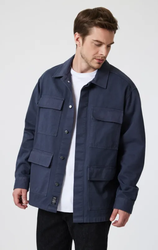 MULTI-POCKET JACKET IN DARK SHADOW sold by Mavi