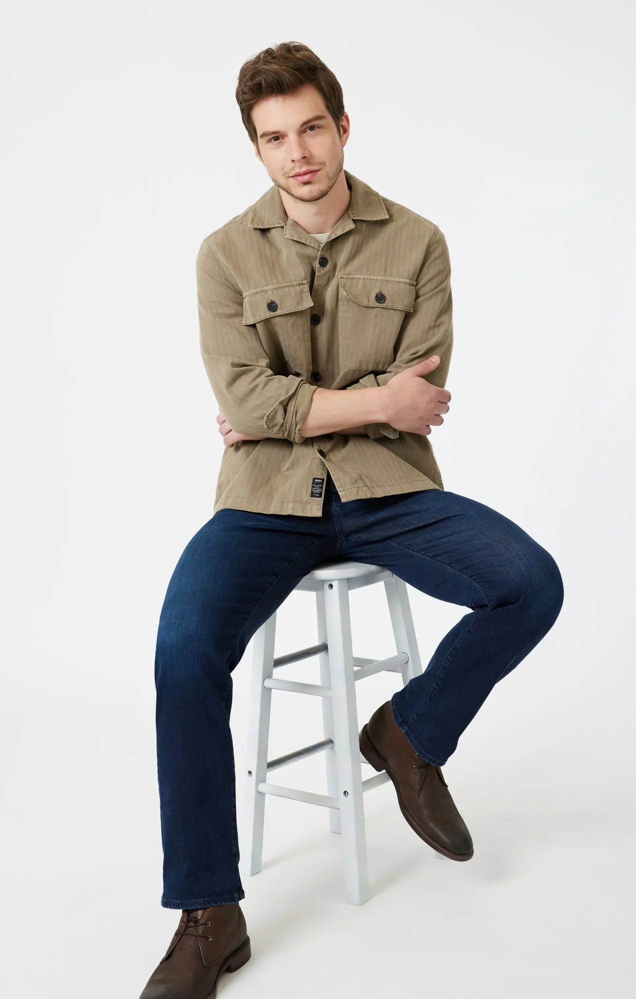 ZACH STRAIGHT LEG IN DEEP INDIGO SUPERMOVE sold by Mavi product image thumbnail 2