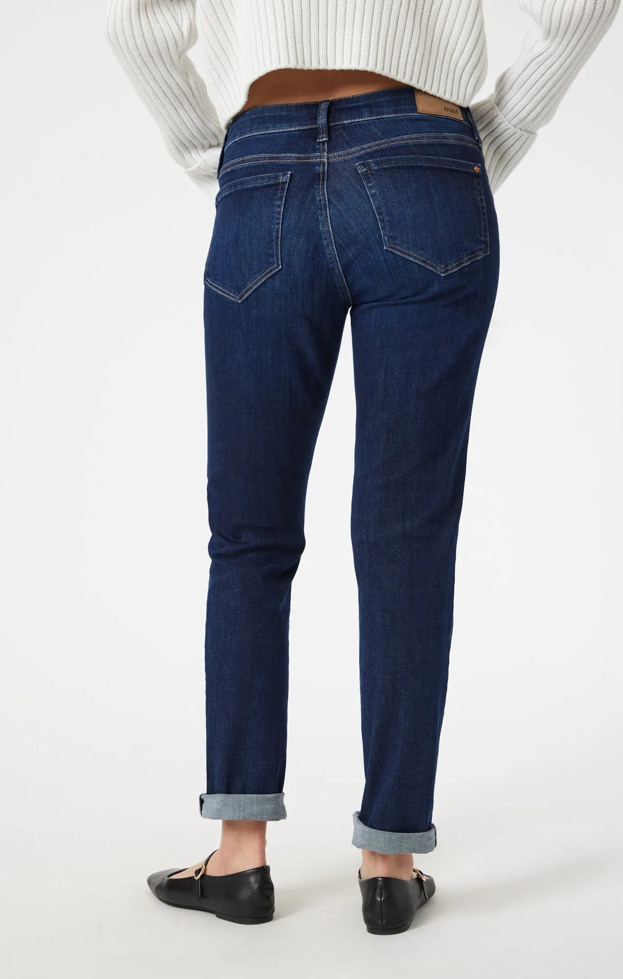 EMMA SLIM BOYFRIEND IN DEEP FLEX BLUE sold by Mavi product image thumbnail 4