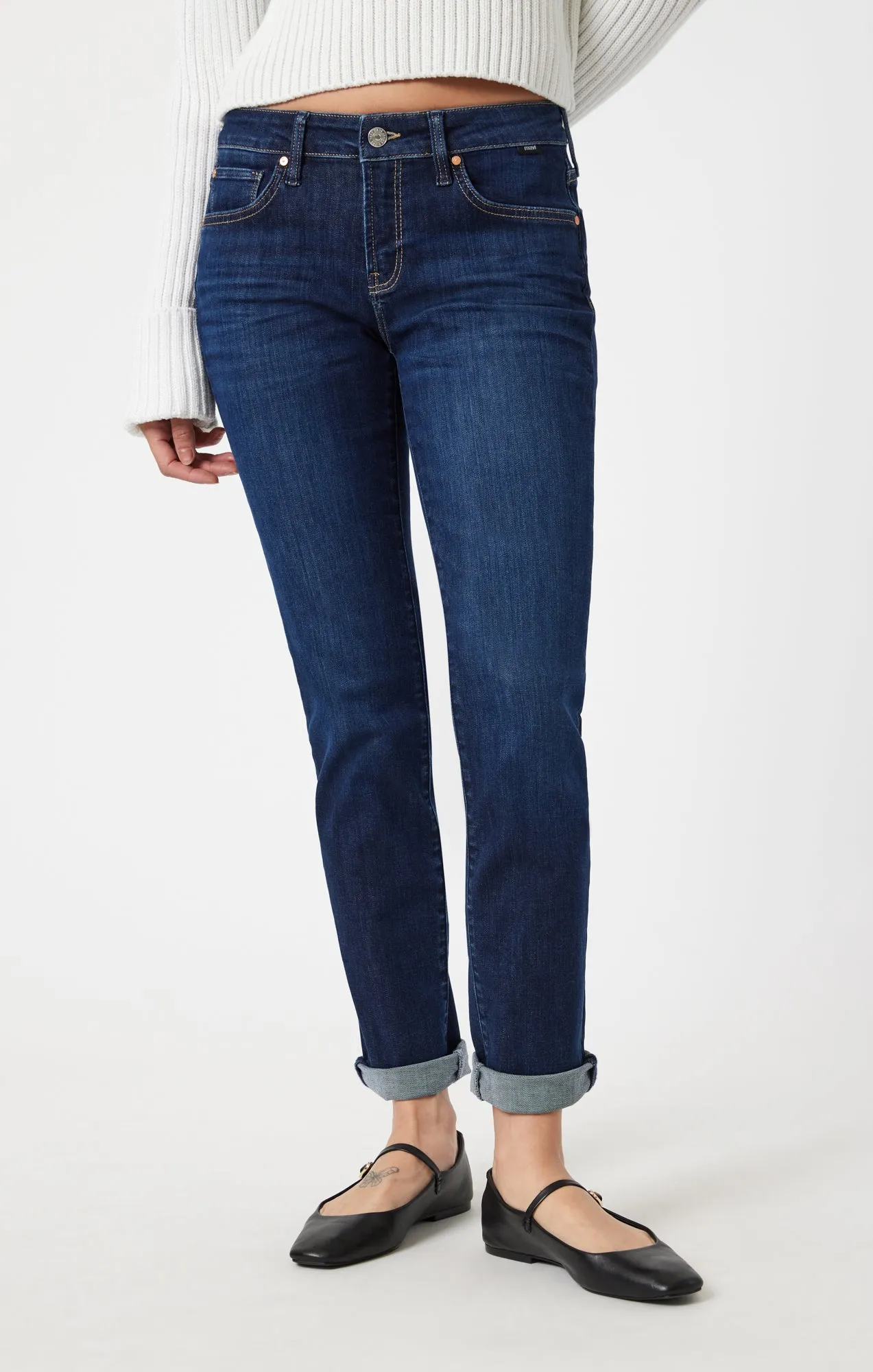 EMMA SLIM BOYFRIEND IN DEEP FLEX BLUE sold by Mavi product image thumbnail 2