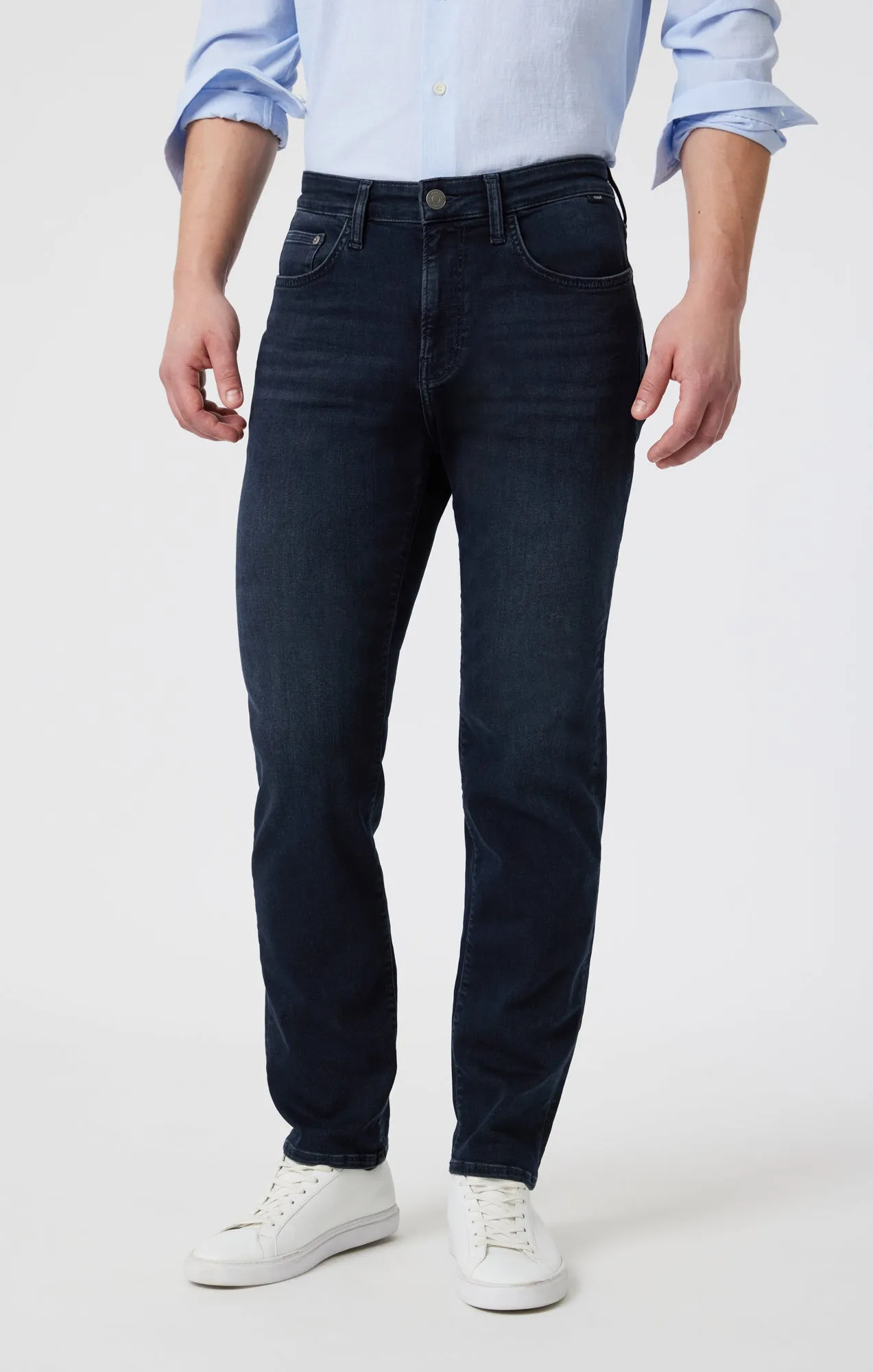 MARCUS SLIM STRAIGHT LEG IN BLUE BLACK BRUSHED SUPERMOVE sold by Mavi product image thumbnail 3