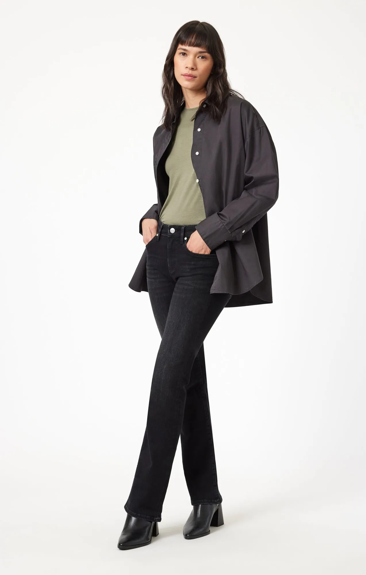 MOLLY BOOTCUT IN SMOKE BRUSHED FEATHER BLUE sold by Mavi