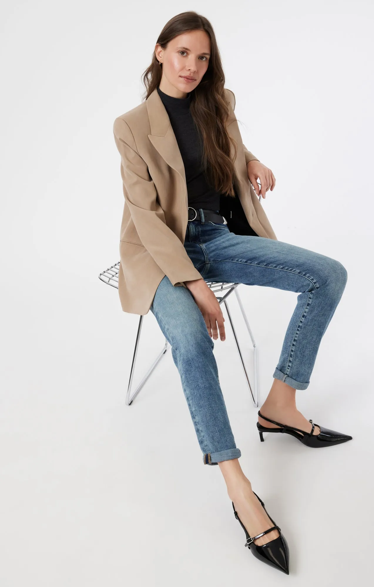 KATHLEEN SLIM BOYFRIEND IN LIGHT USED FEATHER BLUE sold by Mavi product image thumbnail 2