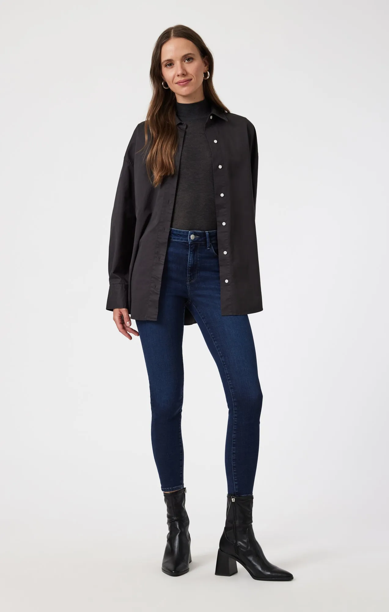 TESS SKINNY IN DARK BLUE SUPERSOFT sold by Mavi