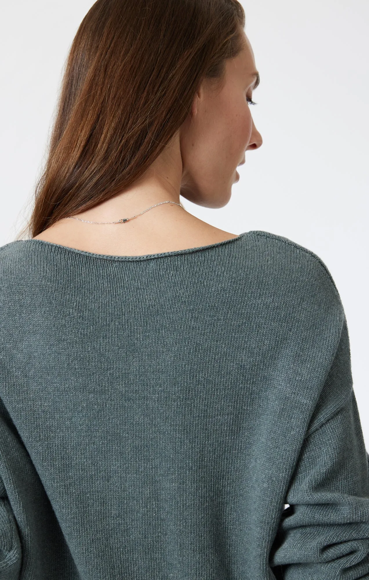 BOAT NECK SWEATER IN ADRIATIC BLUE sold by Mavi product image thumbnail 5