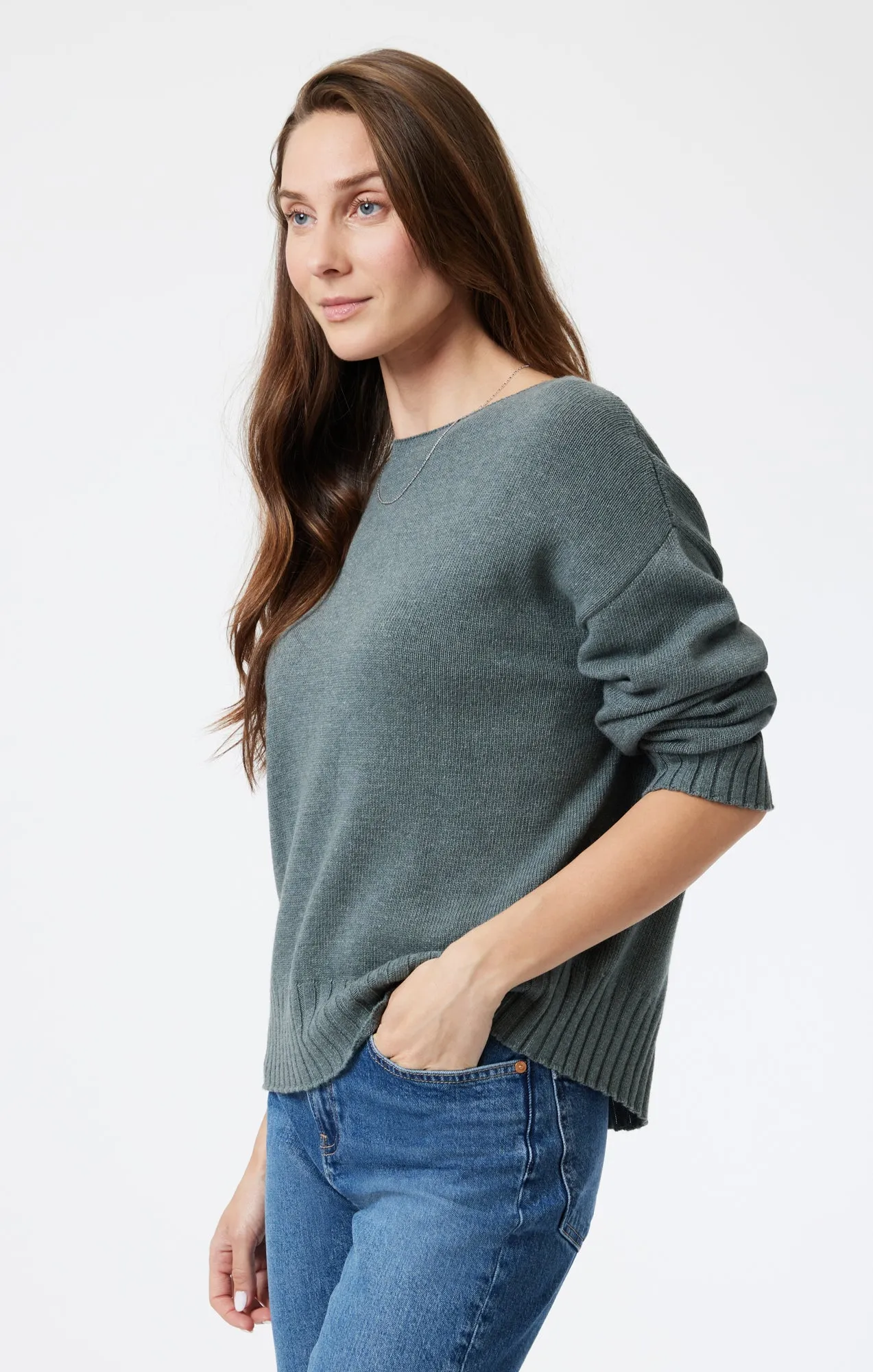 BOAT NECK SWEATER IN ADRIATIC BLUE sold by Mavi product image thumbnail 2