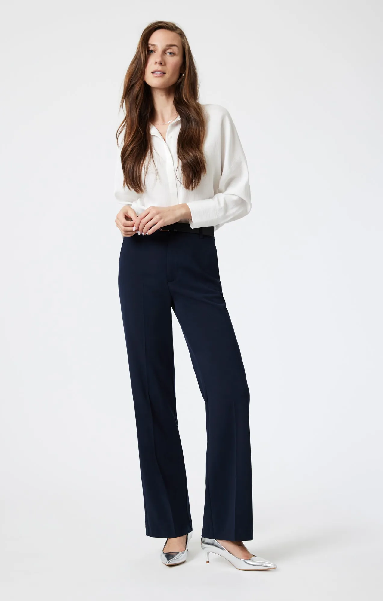 TAILORED STRAIGHT LEG PANTS IN BLUE sold by Mavi