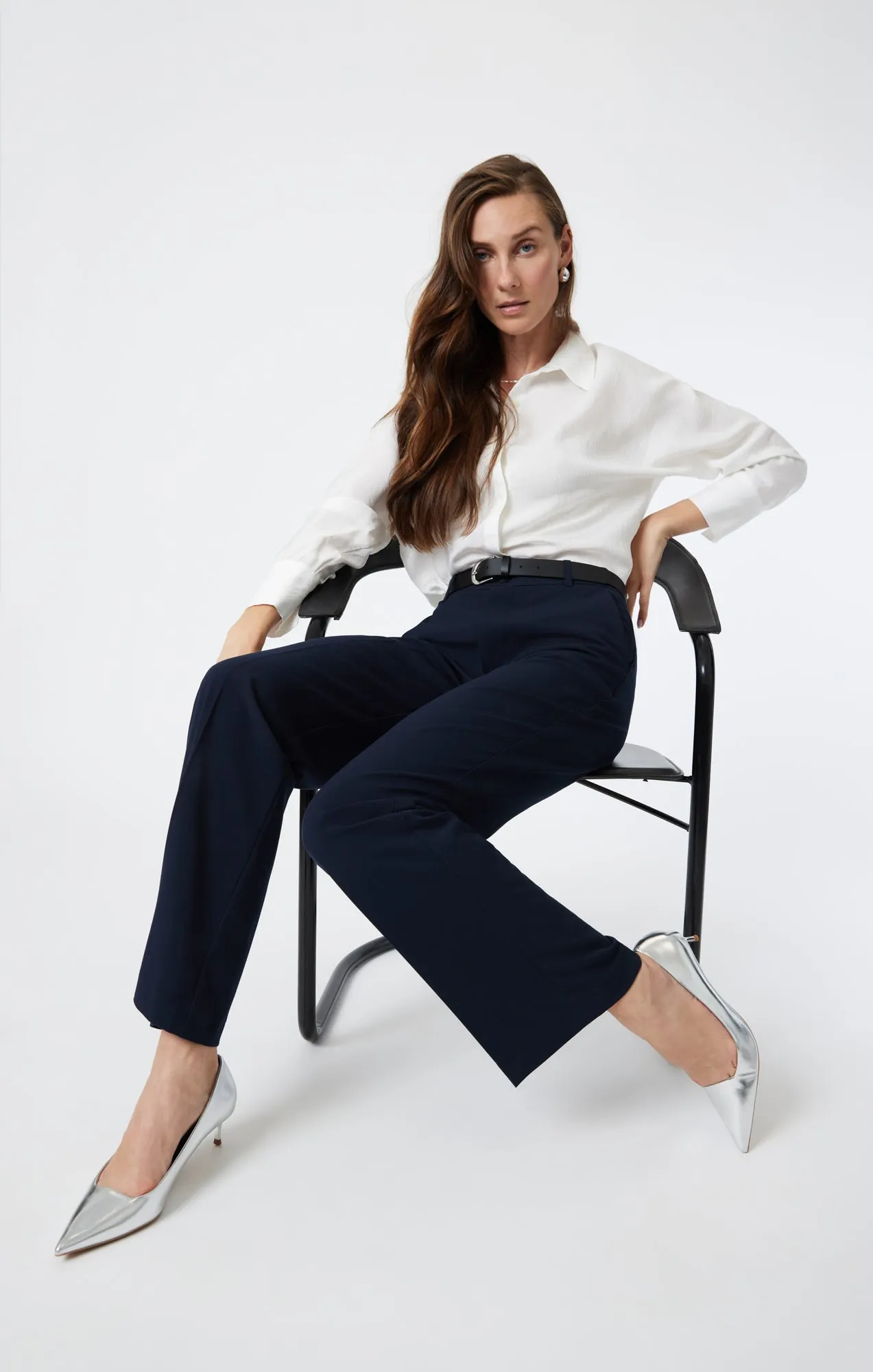 TAILORED STRAIGHT LEG PANTS IN BLUE sold by Mavi product image thumbnail 2