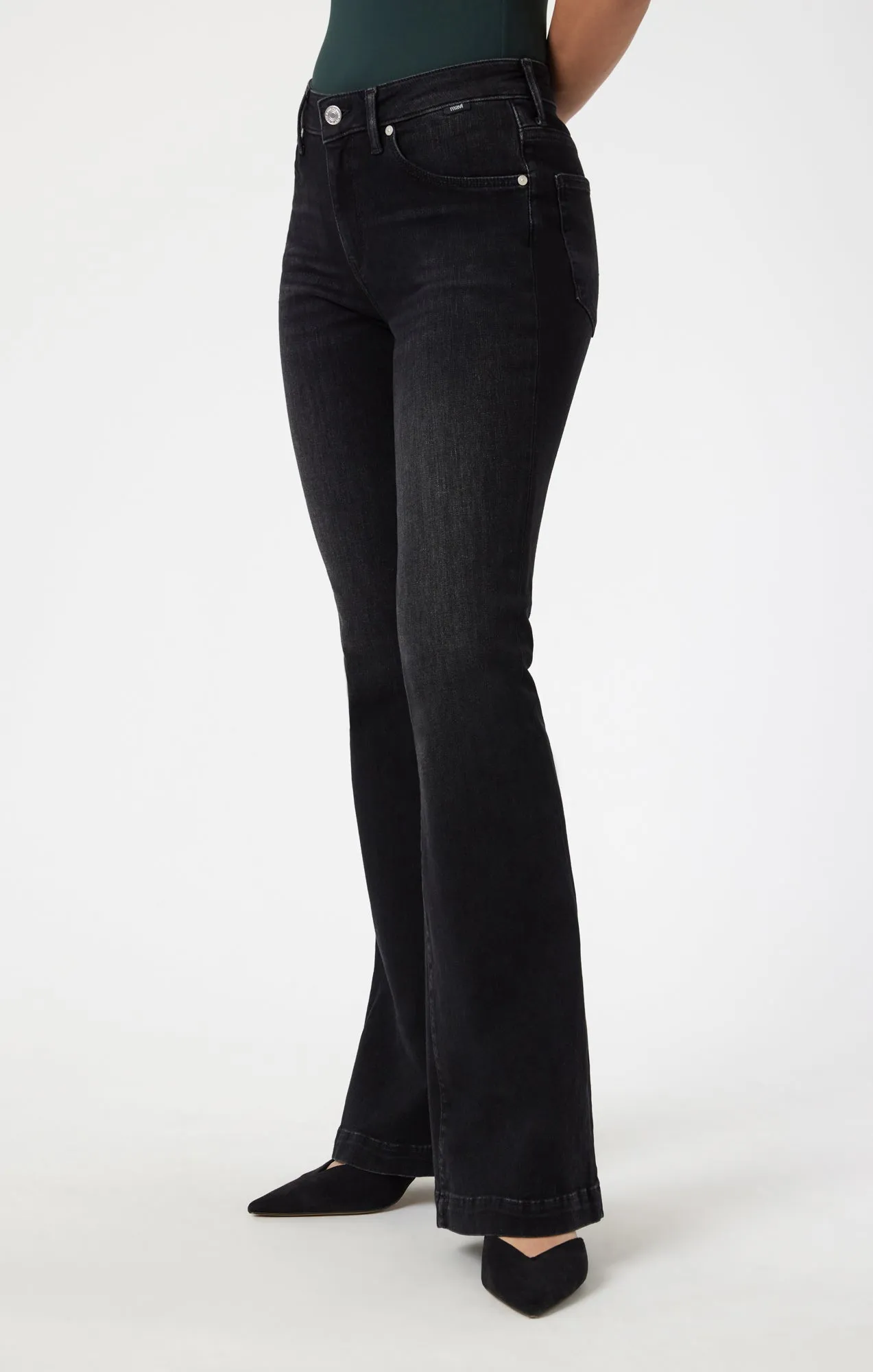 SYDNEY FLARE IN SMOKE BRUSHED FEATHER BLUE sold by Mavi product image thumbnail 3