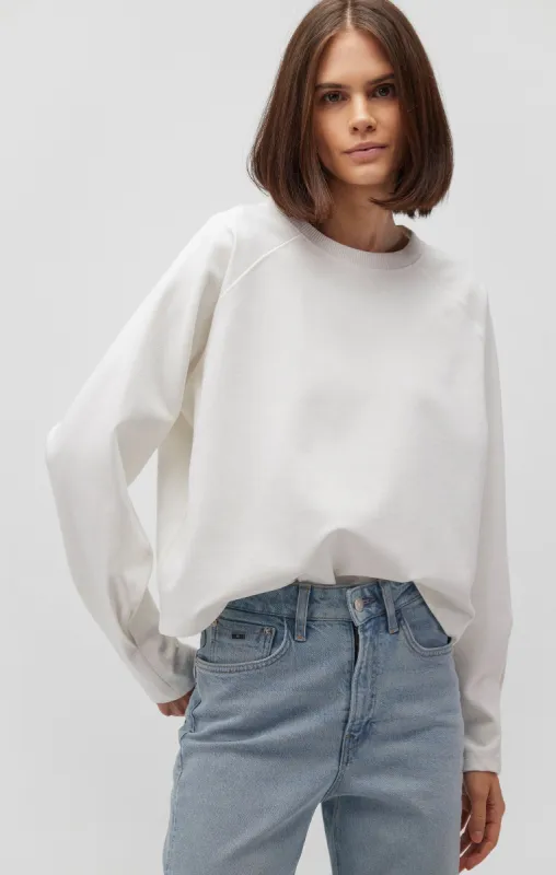 SWEATSHIRT IN ANTIQUE WHITE made by Mavi