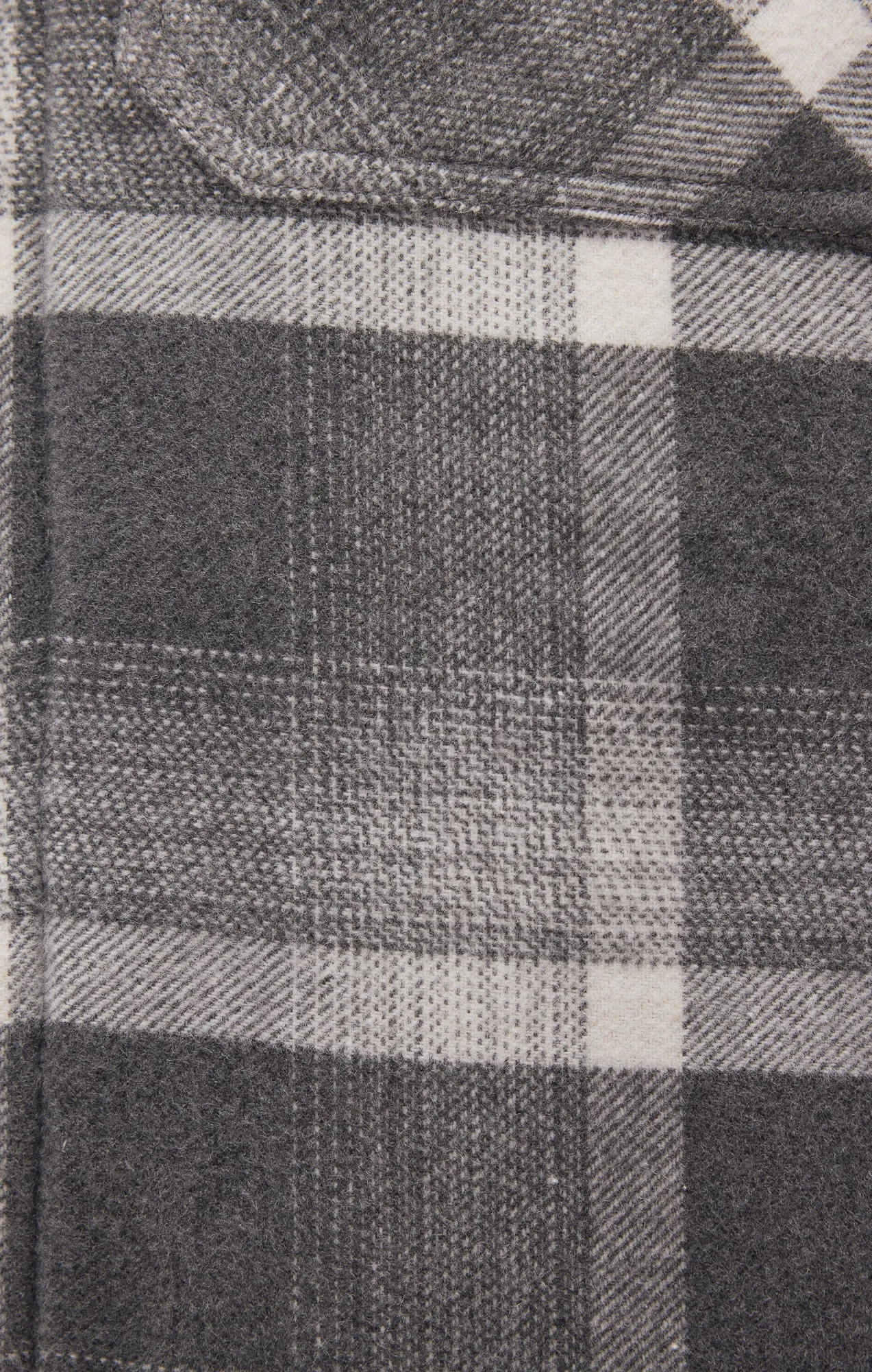 PLAID HOODED SHACKET IN BLACK CHECK sold by Mavi product image thumbnail 5