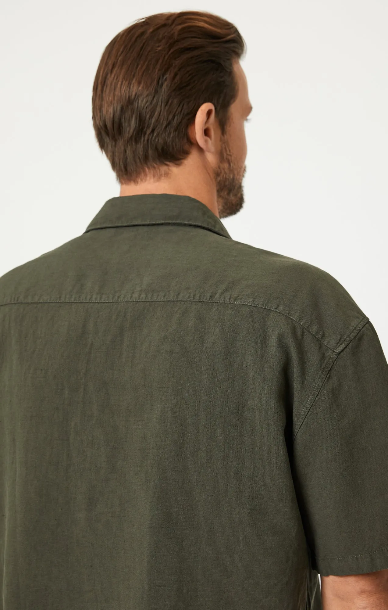 SHORT SLEEVE BUTTON-UP SHIRT IN ASPHALT sold by Mavi product image thumbnail 5