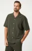 SHORT SLEEVE BUTTON-UP SHIRT IN ASPHALT sold by Mavi