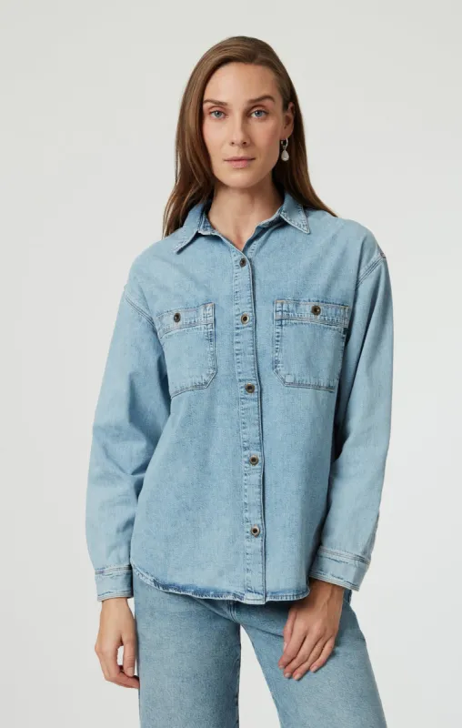 SUSAN DENIM SHIRT IN LIGHT USED DENIM sold by Mavi
