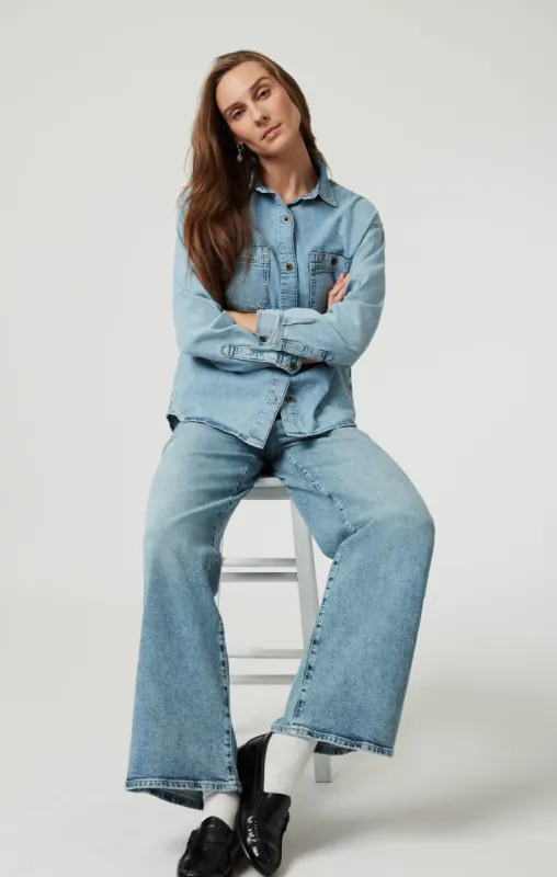 LINDA WIDE LEG IN LIGHT USED DENIM sold by Mavi
