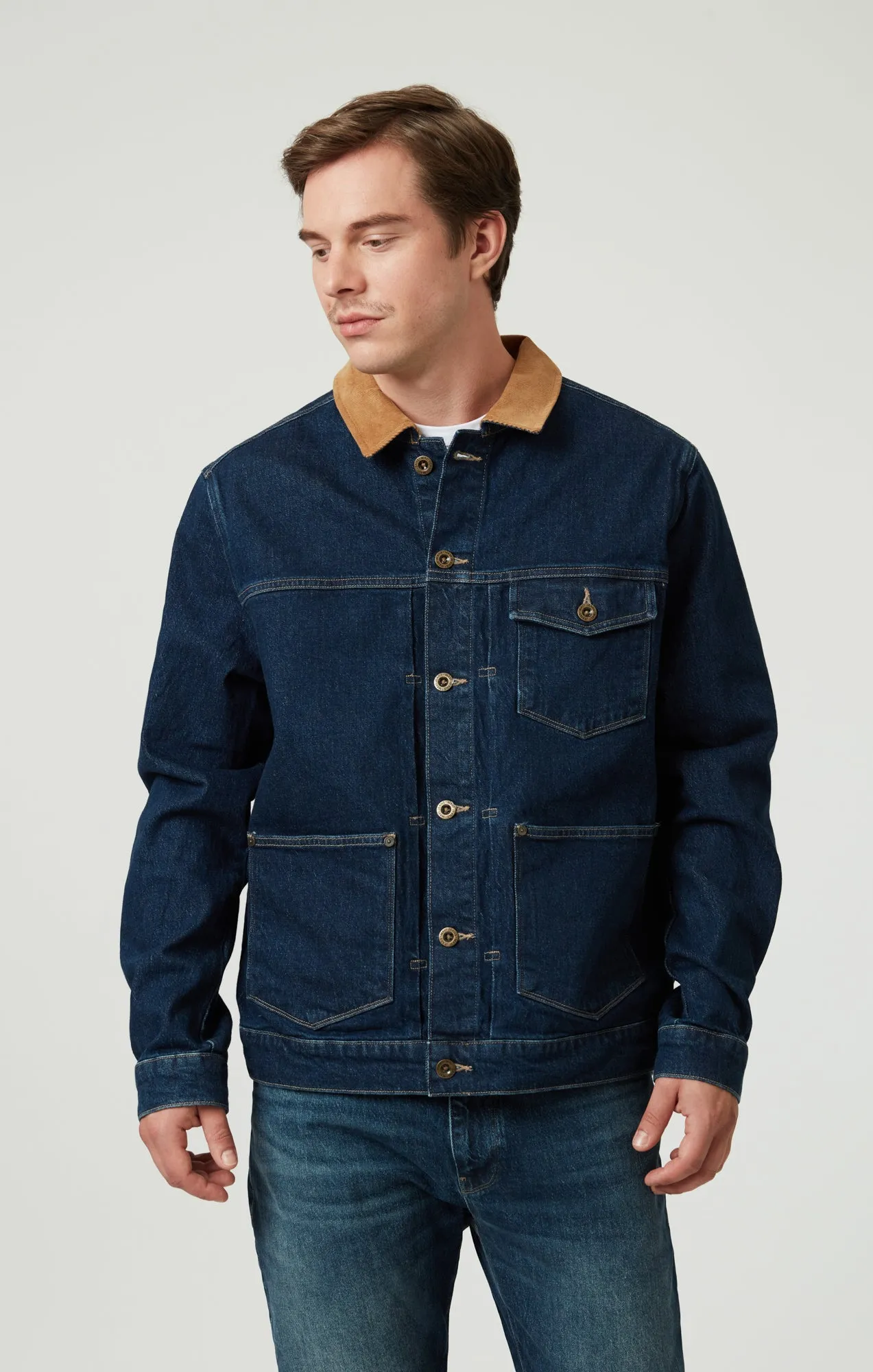 WILLY DENIM JACKET IN DEEP BLUE DENIM sold by Mavi product image thumbnail 2