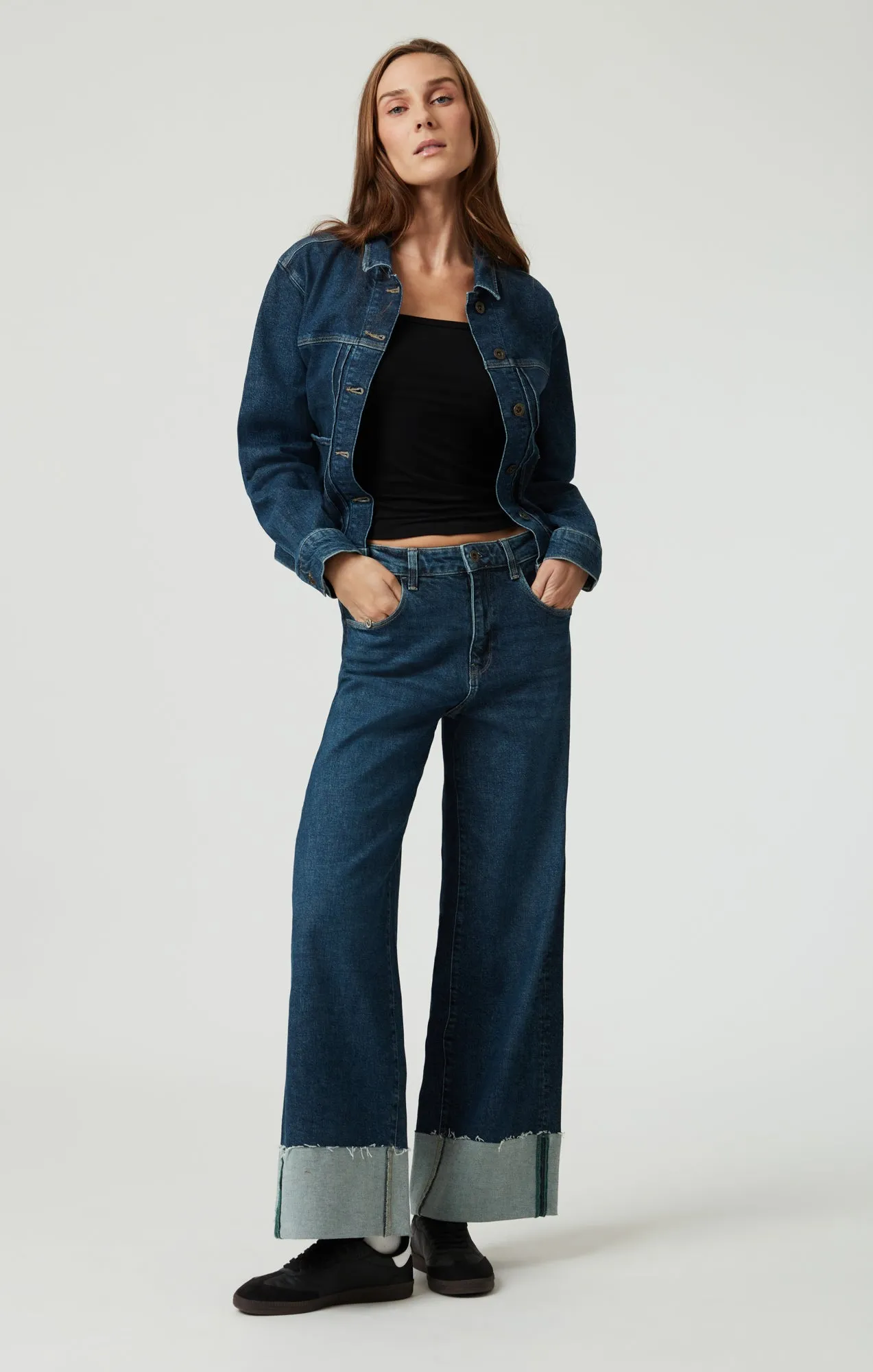 CATHY WIDE LEG IN DARK BLUE DENIM sold by Mavi