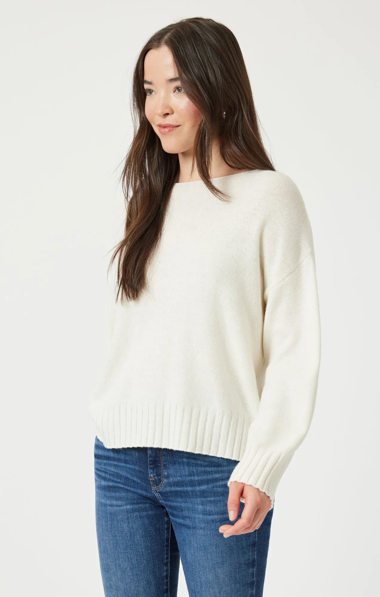 BOAT NECK SWEATER IN ANTIQUE WHITE sold by Mavi product image thumbnail 2