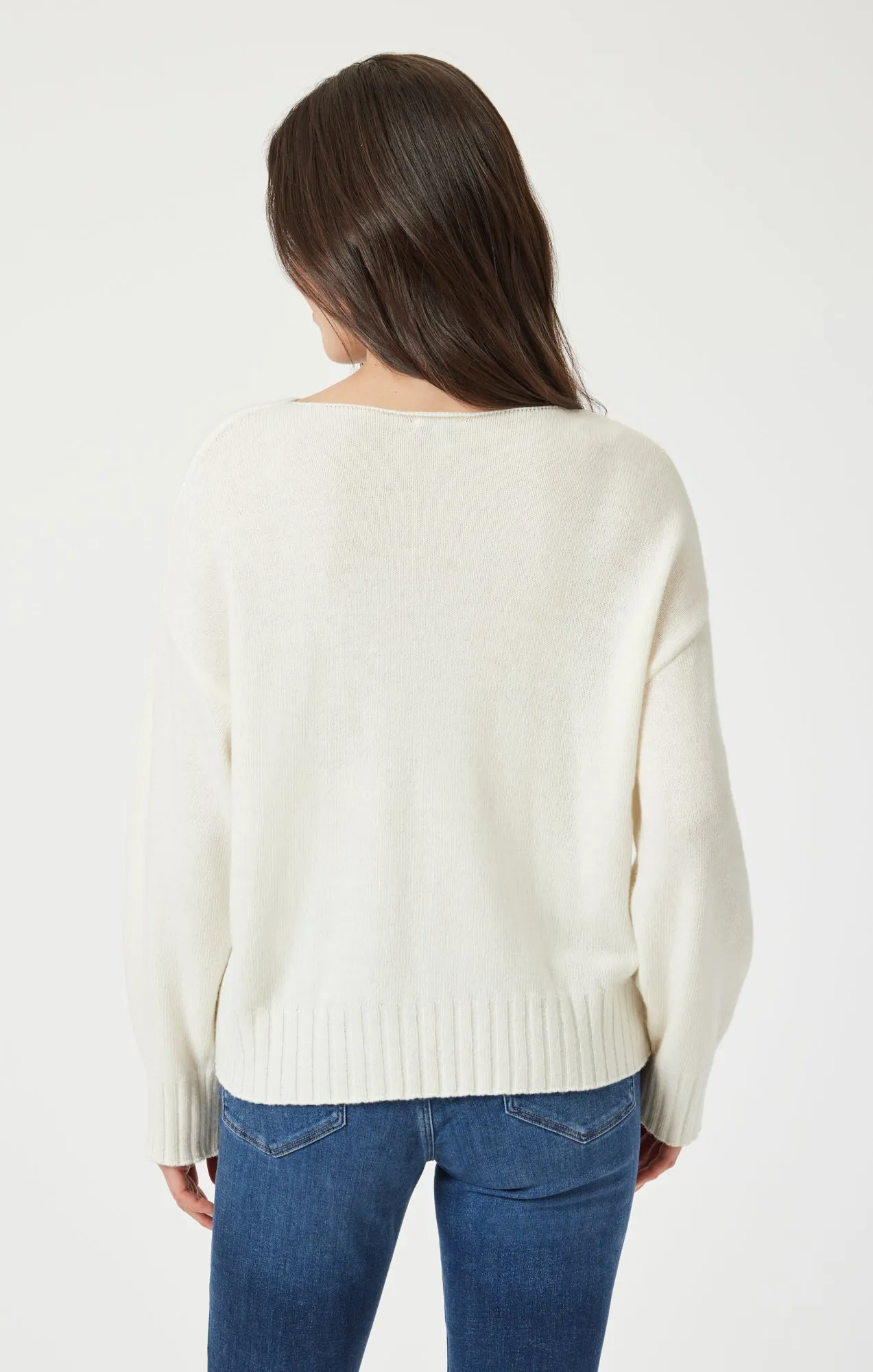 BOAT NECK SWEATER IN ANTIQUE WHITE sold by Mavi product image thumbnail 3