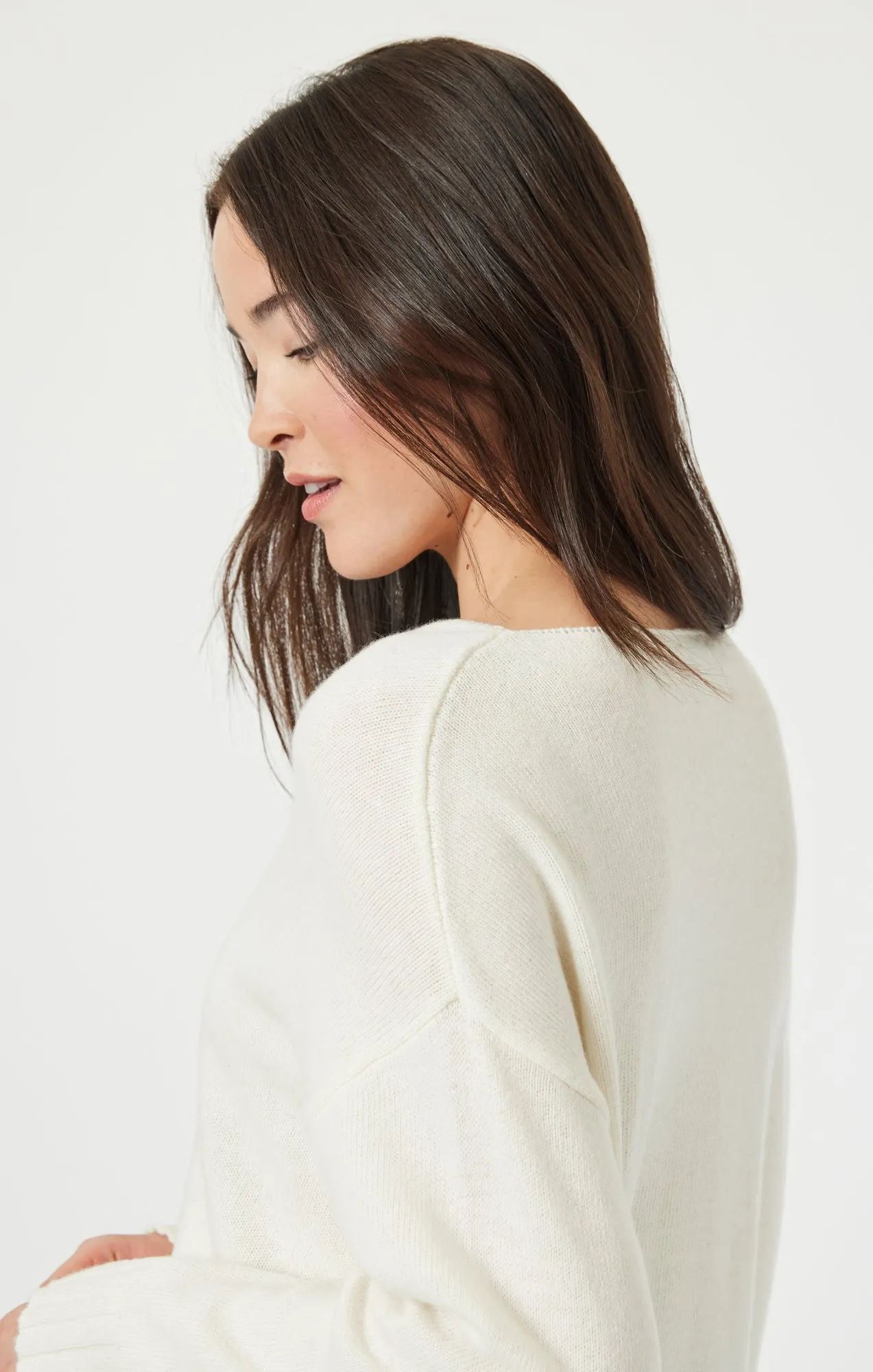 BOAT NECK SWEATER IN ANTIQUE WHITE sold by Mavi product image thumbnail 5