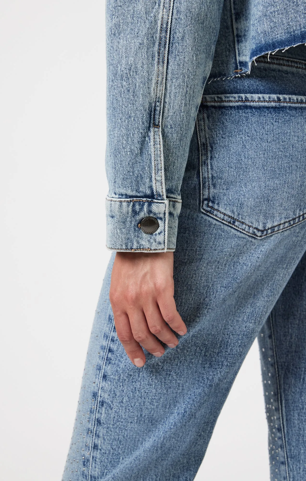 THALIA JACKET IN SHINY MID DENIM sold by Mavi product image thumbnail 5