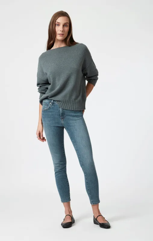 TESS SKINNY IN SHADED FLEX BLUE sold by Mavi