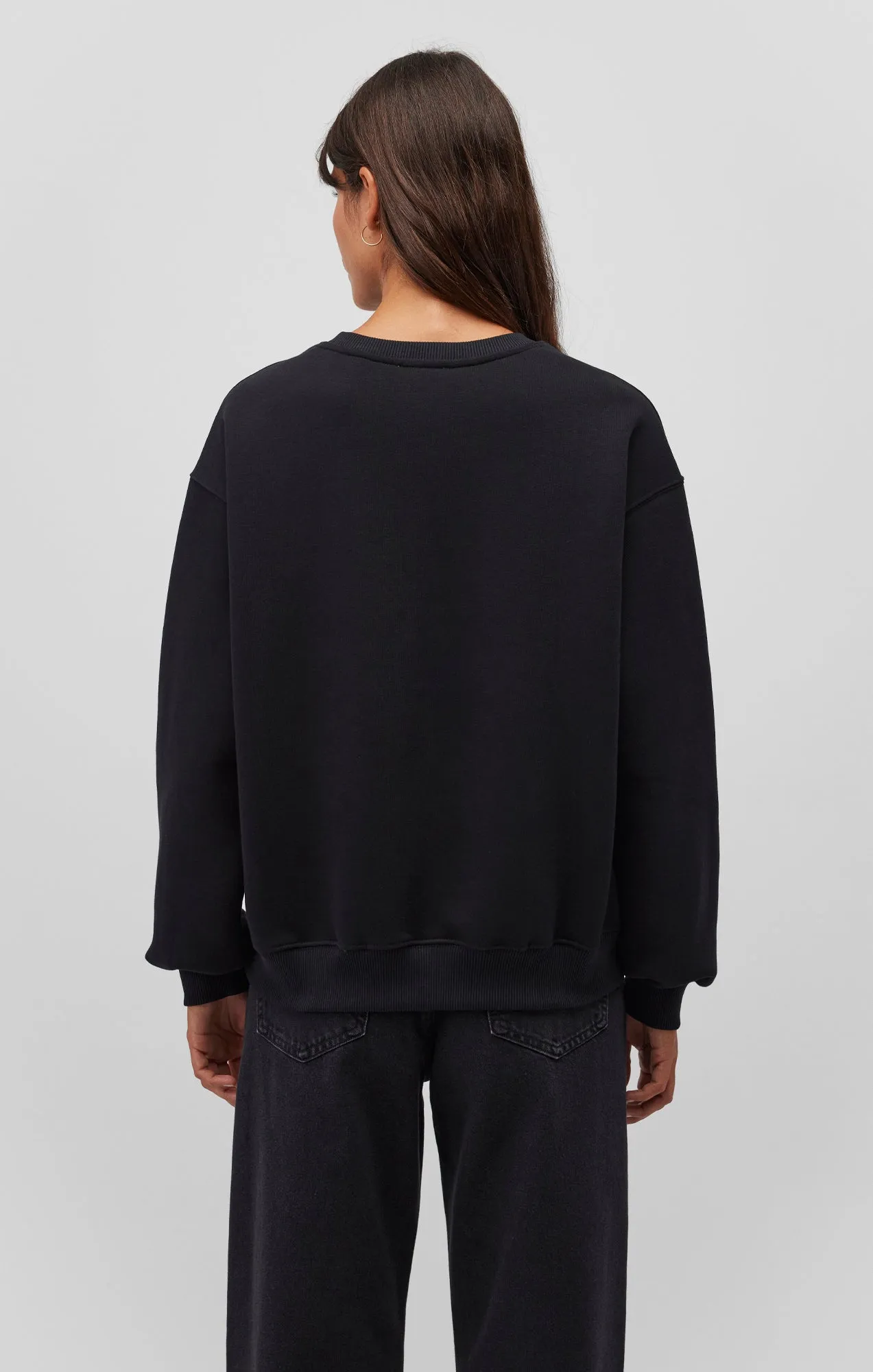 DROP SHOULDER SWEATSHIRT IN BLACK sold by Mavi product image thumbnail 3