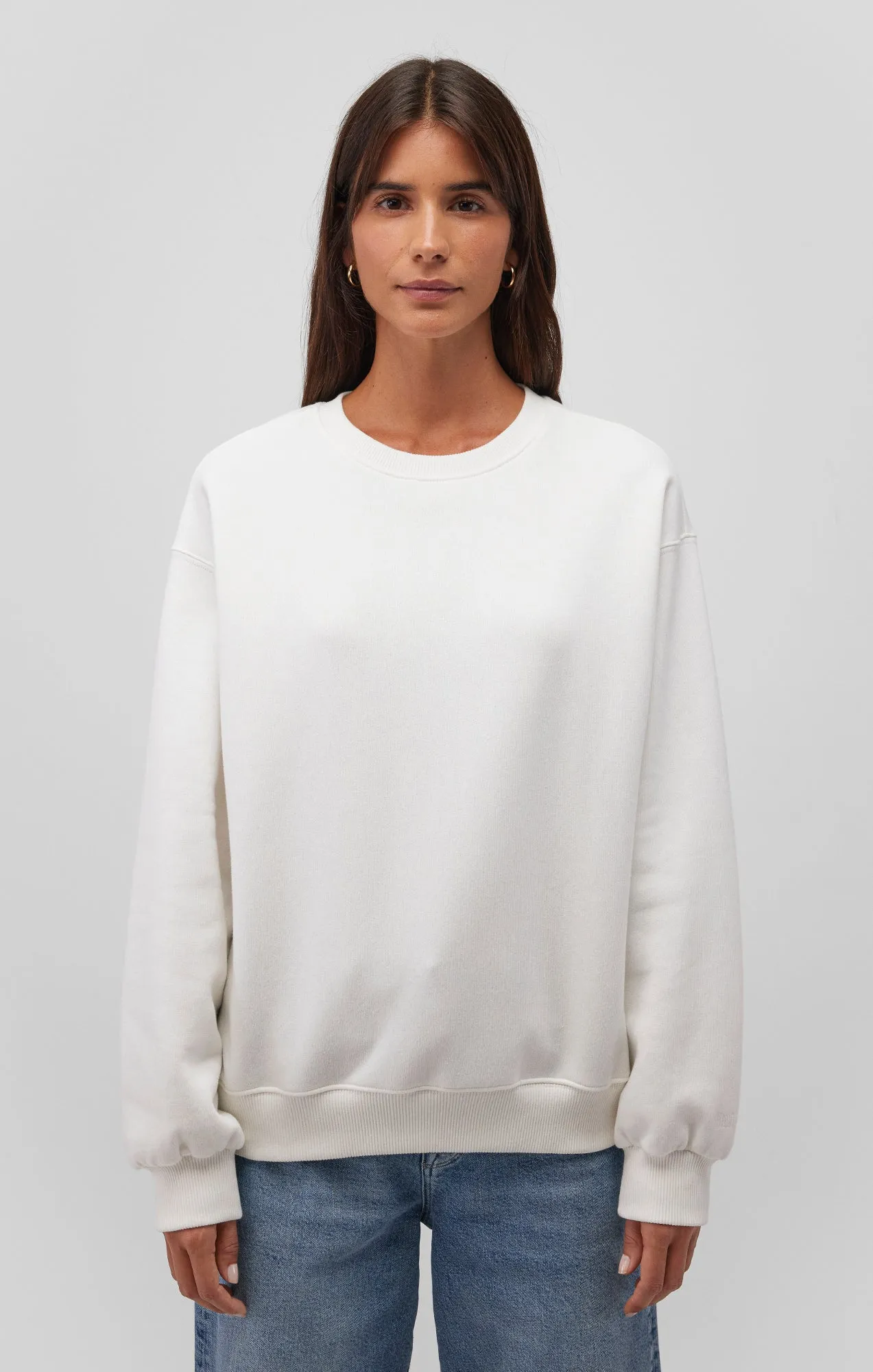 DROP SHOULDER SWEATSHIRT IN ANTIQUE WHITE sold by Mavi product image thumbnail 4